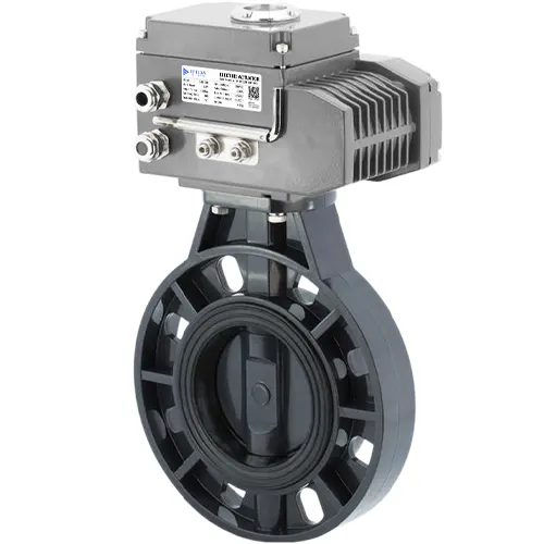 EMEB-OPW Electric actuated plastic butterfly valve - Image 2