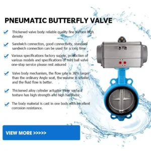 EMPB OCW Pneumatic actuated cast iron butterfly valve 4