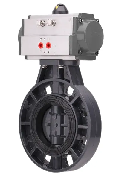 EMPB-OPW pneumatic plastic butterfly valve