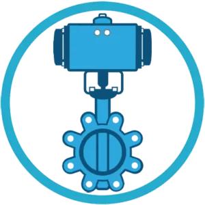 Pneumatically actuated valves